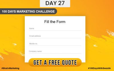 Get a quote – 100 Days Marketing Challenge