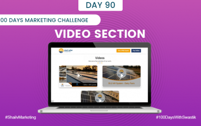 Video Section- 100 Days Marketing Challenge