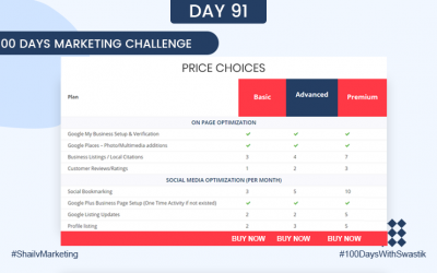 Price Choices – 100 Days Marketing Challenge